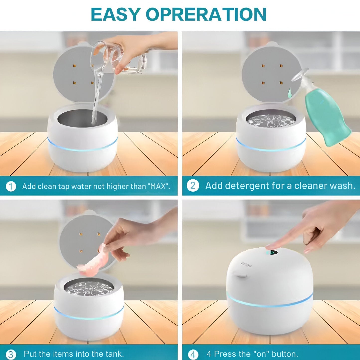 RiseClean™ – Ultrasonic Multi-Purpose Cleaner